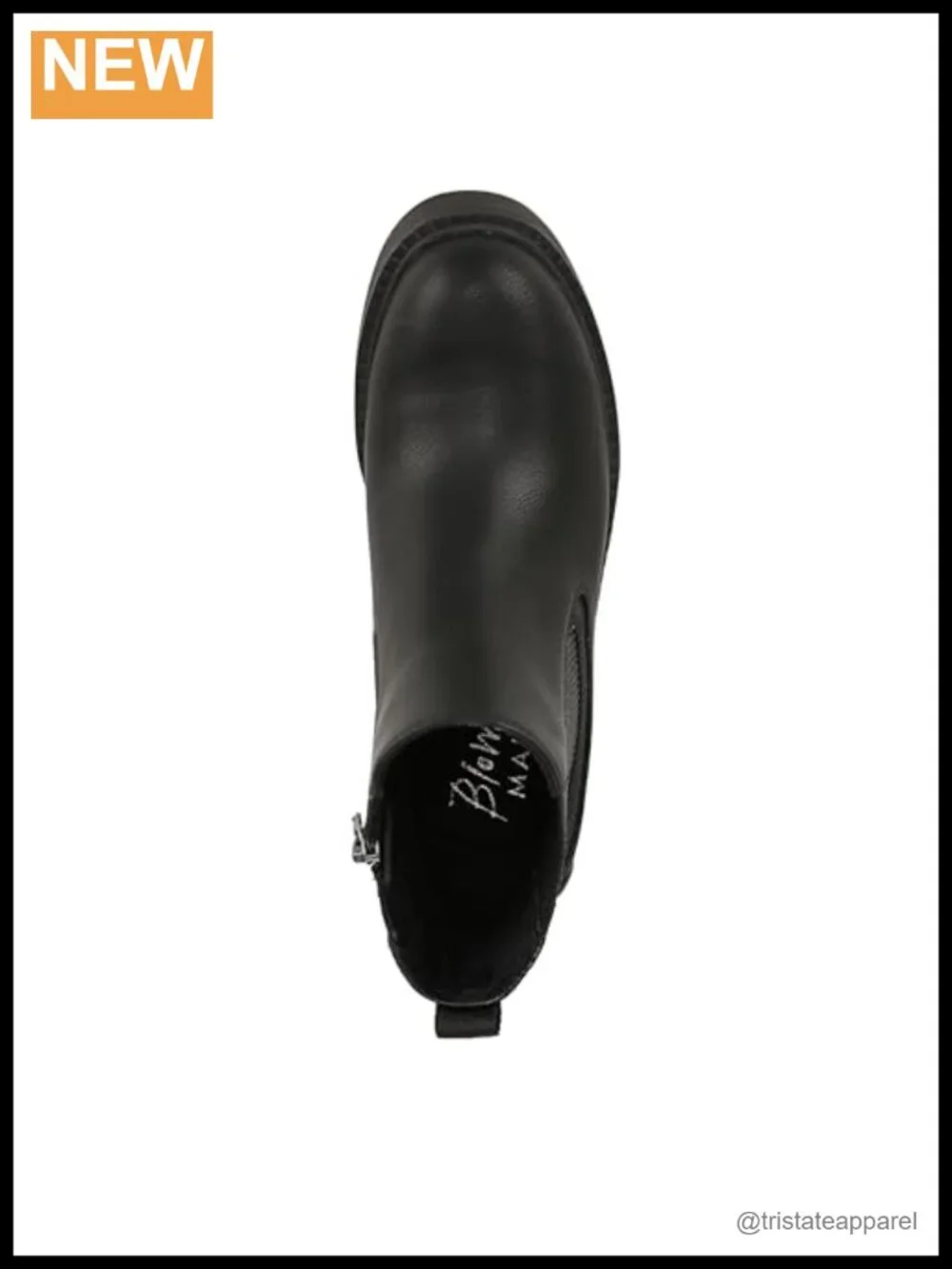Women's Chelsea Ankle Bootie with Inside Zipper, Faux Leather